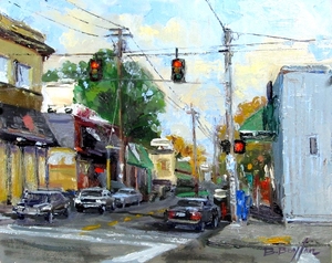 Pause On Sellwood  8x10 Oil